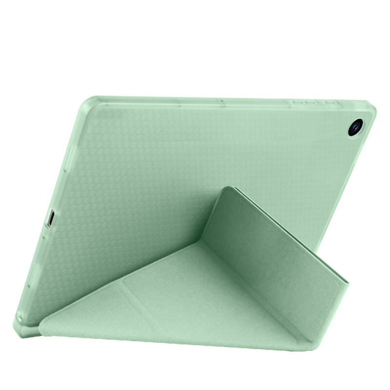 Galaxy Tab A9 Kılıf Zore Tri Folding Kalem Bölmeli Standlı Kılıf - 38