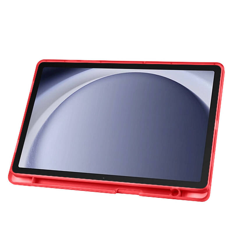 Galaxy Tab A9 Kılıf Zore Tri Folding Kalem Bölmeli Standlı Kılıf - 27