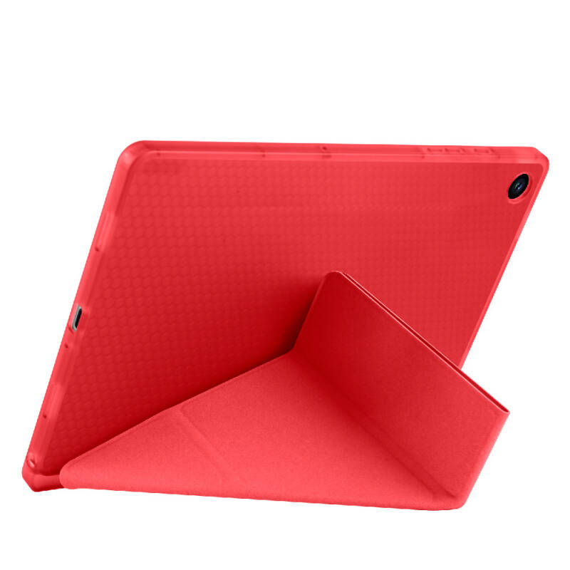 Galaxy Tab A9 Kılıf Zore Tri Folding Kalem Bölmeli Standlı Kılıf - 28