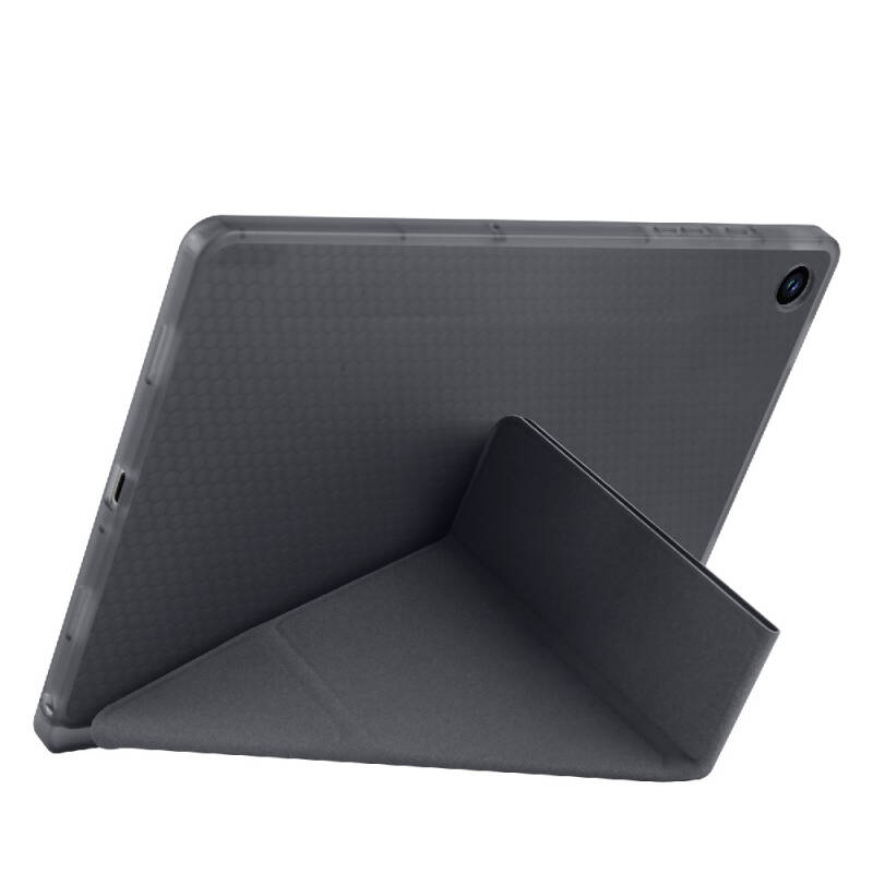 Galaxy Tab A9 Kılıf Zore Tri Folding Kalem Bölmeli Standlı Kılıf - 18