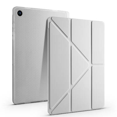 Galaxy Tab A9 Plus Case Pen Compartment Zore Tri Folding Stand Case - 3