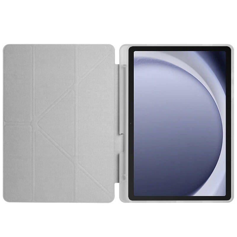 Galaxy Tab A9 Plus Case Pen Compartment Zore Tri Folding Stand Case - 37