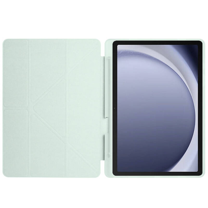 Galaxy Tab A9 Plus Case Pen Compartment Zore Tri Folding Stand Case - 33