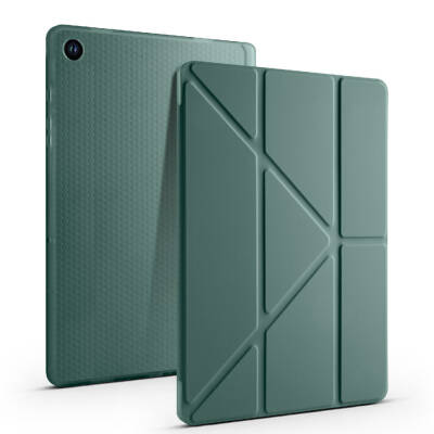 Galaxy Tab A9 Plus Kılıf Zore Tri Folding Kalem Bölmeli Standlı Kılıf - 17