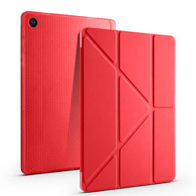 Galaxy Tab A9 Plus Kılıf Zore Tri Folding Kalem Bölmeli Standlı Kılıf - 5