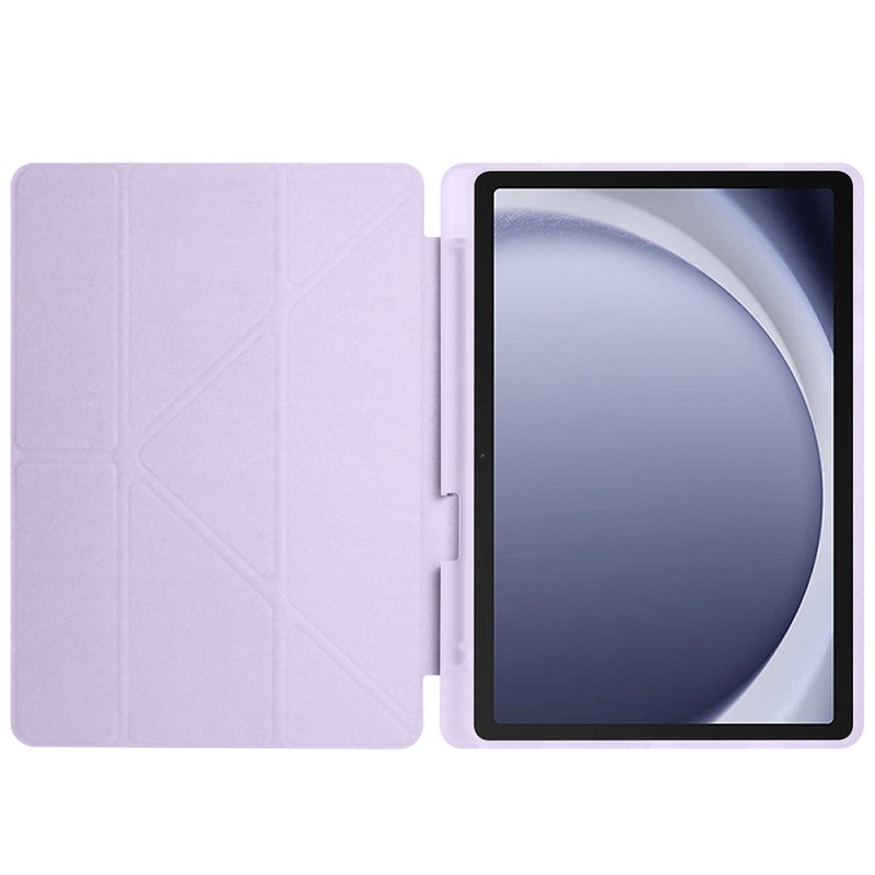 Galaxy Tab A9 Plus Kılıf Zore Tri Folding Kalem Bölmeli Standlı Kılıf - 7