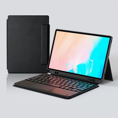 Galaxy Tab S10 FE Plus Zore Border Keyboard Tablet Case Bluetooth Connection and Stand - 5