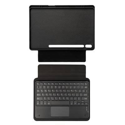 Galaxy Tab S10 Plus Zore Border Keyboard Bluetooh Bağlantılı Standlı Klavyeli Tablet Kılıfı - Zore