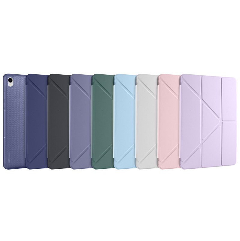 Galaxy Tab S11 Case Zore Tri Folding Stand Case with Pen Compartment - 50