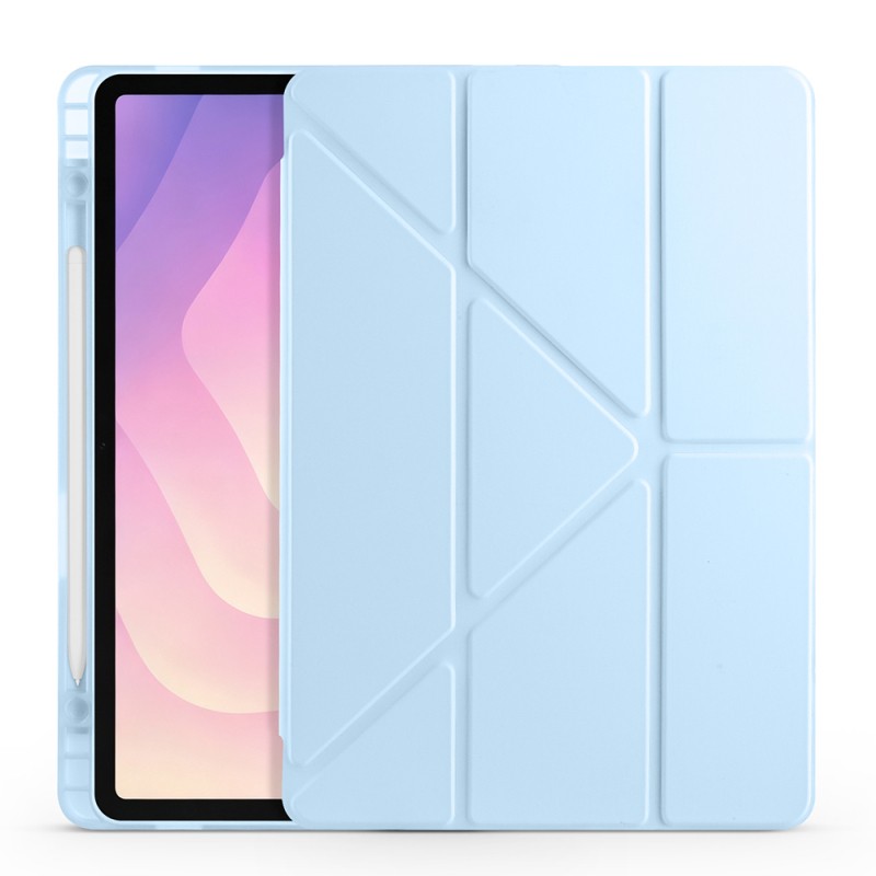 Galaxy Tab S11 Case Zore Tri Folding Stand Case with Pen Compartment - 31