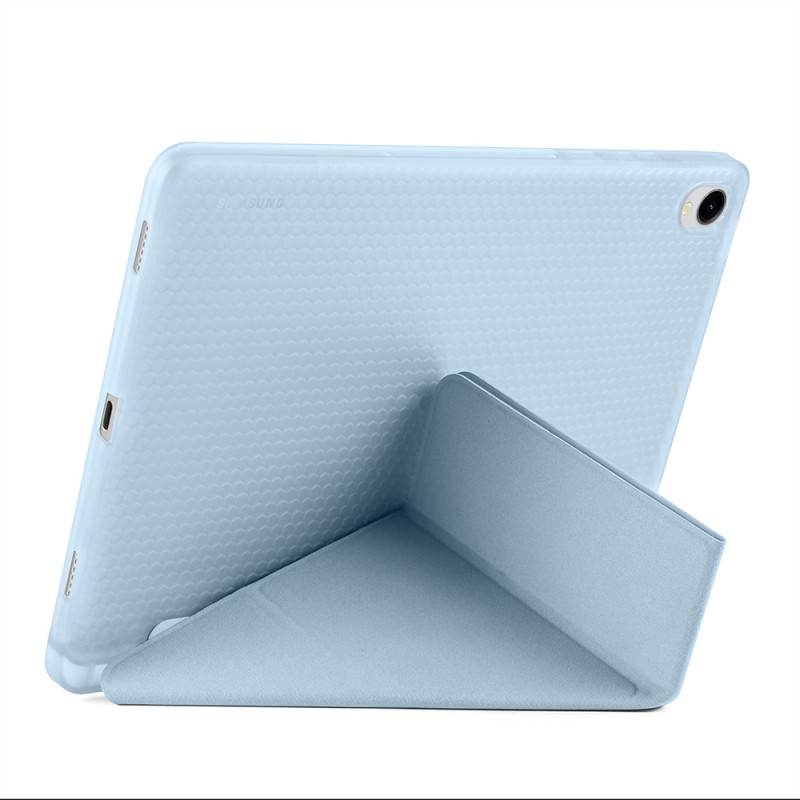 Galaxy Tab S11 Case Zore Tri Folding Stand Case with Pen Compartment - 49