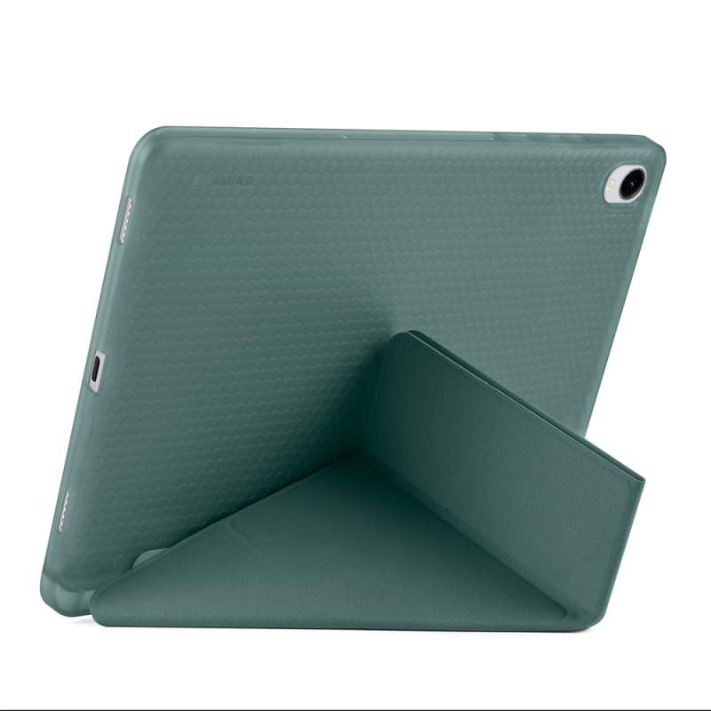 Galaxy Tab S11 Case Zore Tri Folding Stand Case with Pen Compartment - 42