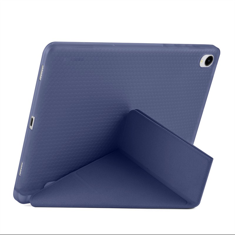 Galaxy Tab S11 Case Zore Tri Folding Stand Case with Pen Compartment - 48