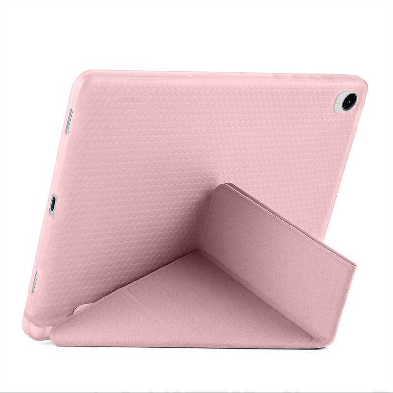 Galaxy Tab S11 Case Zore Tri Folding Stand Case with Pen Compartment - 43