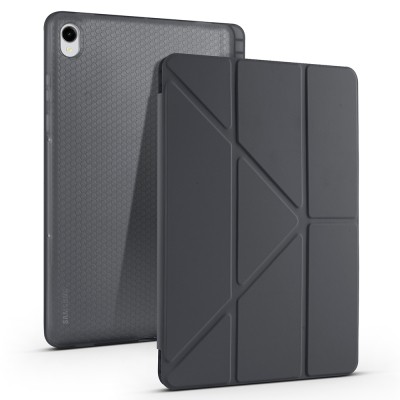 Galaxy Tab S11 Case Zore Tri Folding Stand Case with Pen Compartment - 8