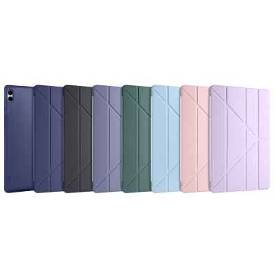 Galaxy Tab S11 Ultra Case Zore Tri Folding Stand Case with Pen Compartment - 49
