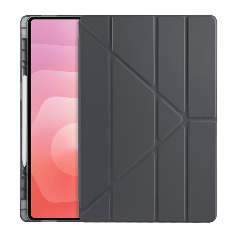 Galaxy Tab S11 Ultra Case Zore Tri Folding Stand Case with Pen Compartment - 35