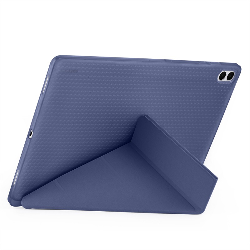 Galaxy Tab S11 Ultra Case Zore Tri Folding Stand Case with Pen Compartment - 17