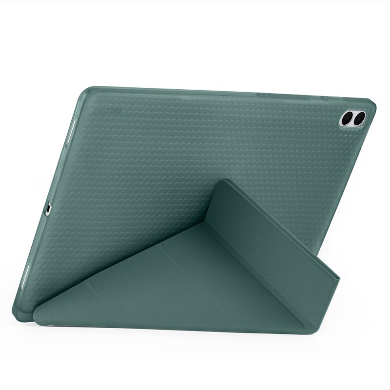 Galaxy Tab S11 Ultra Case Zore Tri Folding Stand Case with Pen Compartment - 13