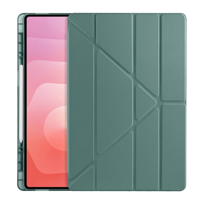 Galaxy Tab S11 Ultra Case Zore Tri Folding Stand Case with Pen Compartment - 36