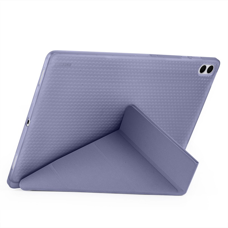 Galaxy Tab S11 Ultra Case Zore Tri Folding Stand Case with Pen Compartment - 16