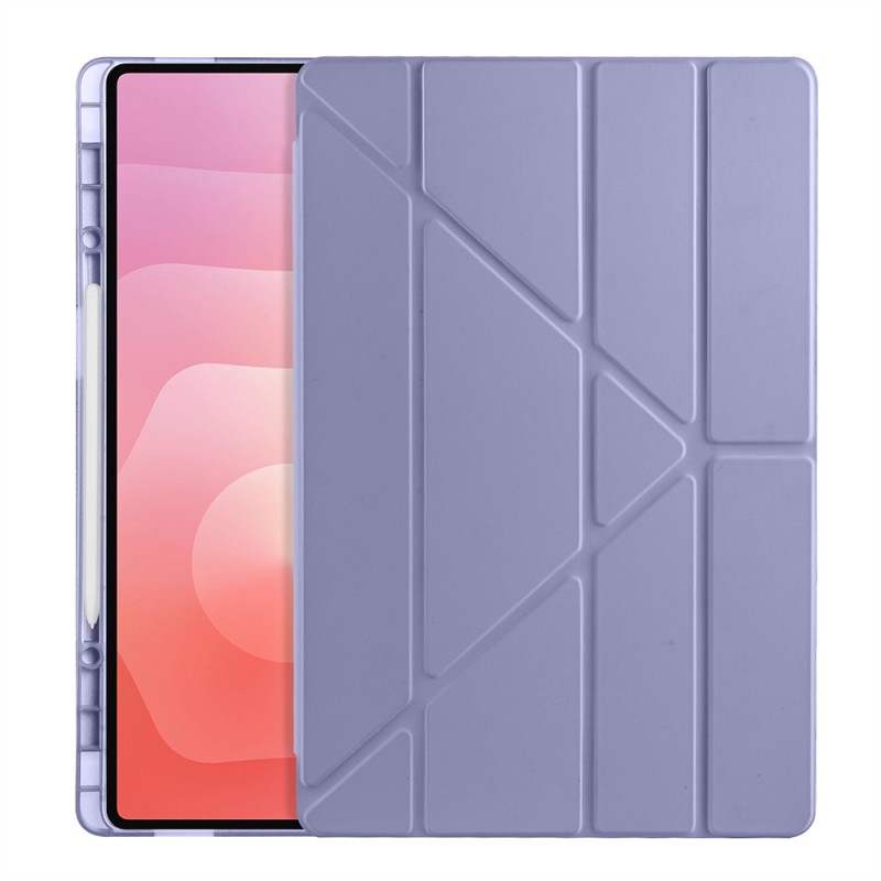 Galaxy Tab S11 Ultra Case Zore Tri Folding Stand Case with Pen Compartment - 38