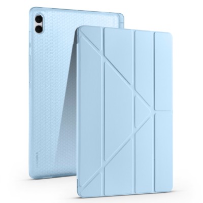 Galaxy Tab S11 Ultra Case Zore Tri Folding Stand Case with Pen Compartment - 4