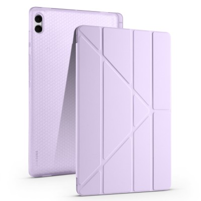 Galaxy Tab S11 Ultra Case Zore Tri Folding Stand Case with Pen Compartment - 5