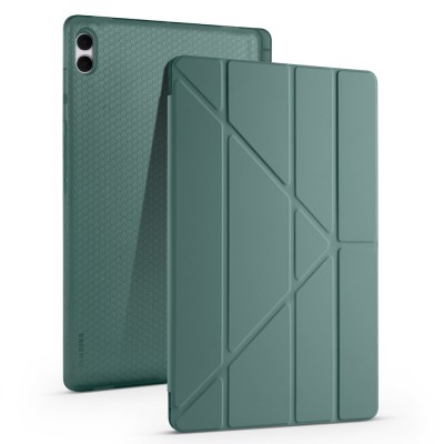 Galaxy Tab S11 Ultra Case Zore Tri Folding Stand Case with Pen Compartment - 6