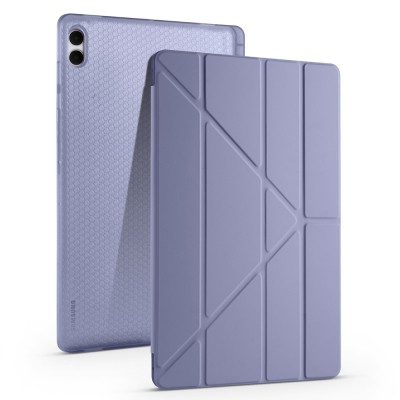 Galaxy Tab S11 Ultra Case Zore Tri Folding Stand Case with Pen Compartment - 8