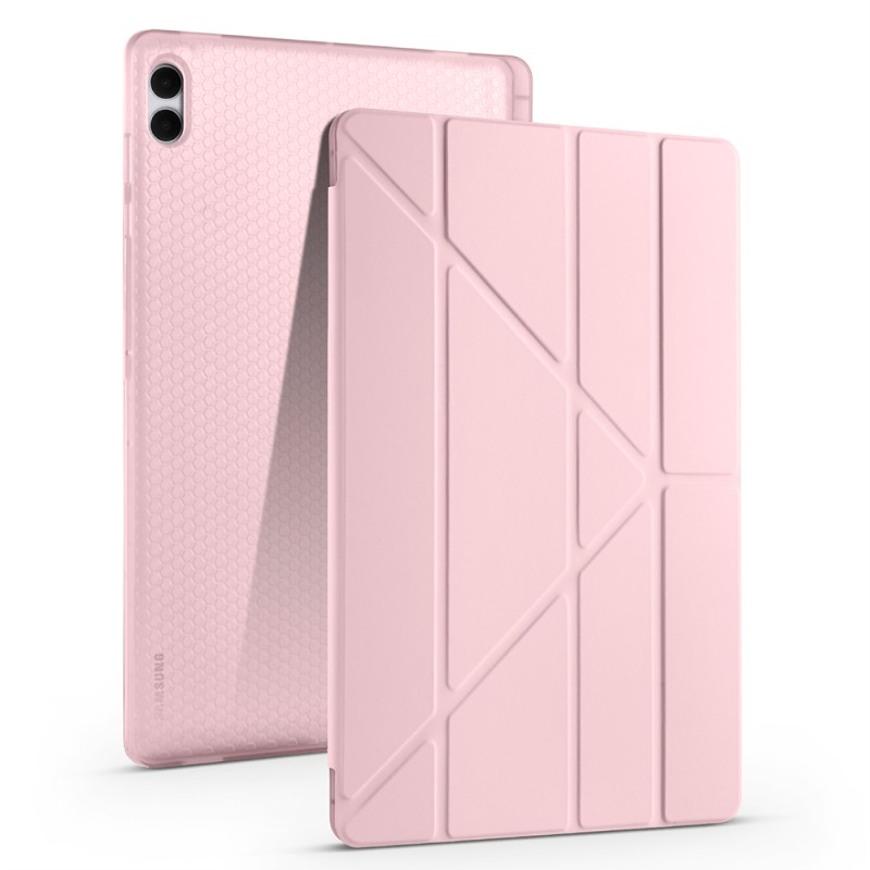 Galaxy Tab S11 Ultra Case Zore Tri Folding Stand Case with Pen Compartment - 3