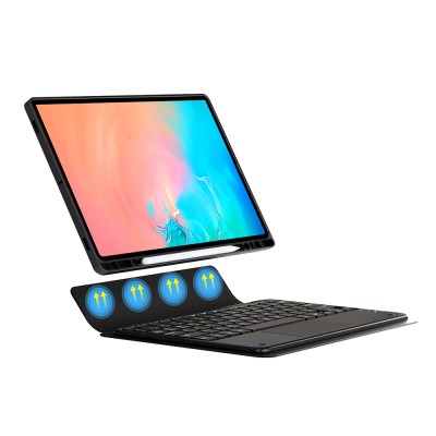 Galaxy Tab S11 Ultra Zore Border Keyboard Tablet Case Bluetooth Connection and Stand - 5
