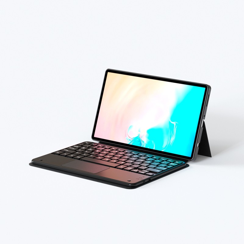 Galaxy Tab S11 Zore Border Keyboard Tablet Case with Bluetooth Connection and Stand - 5