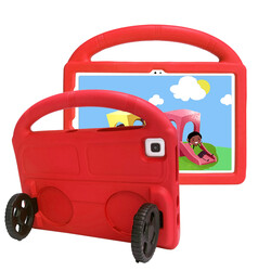 Galaxy Tab S6 Lite P610 Zore Wheel Car Stand Tablet Eva Silicon Case - Zore