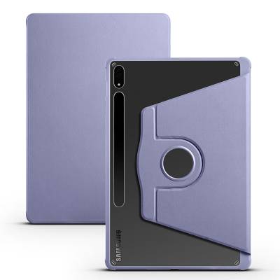 Galaxy Tab S7 Plus T970 Kılıf Zore Termik Kalem Bölmeli Dönebilen Standlı Kılıf - Zore