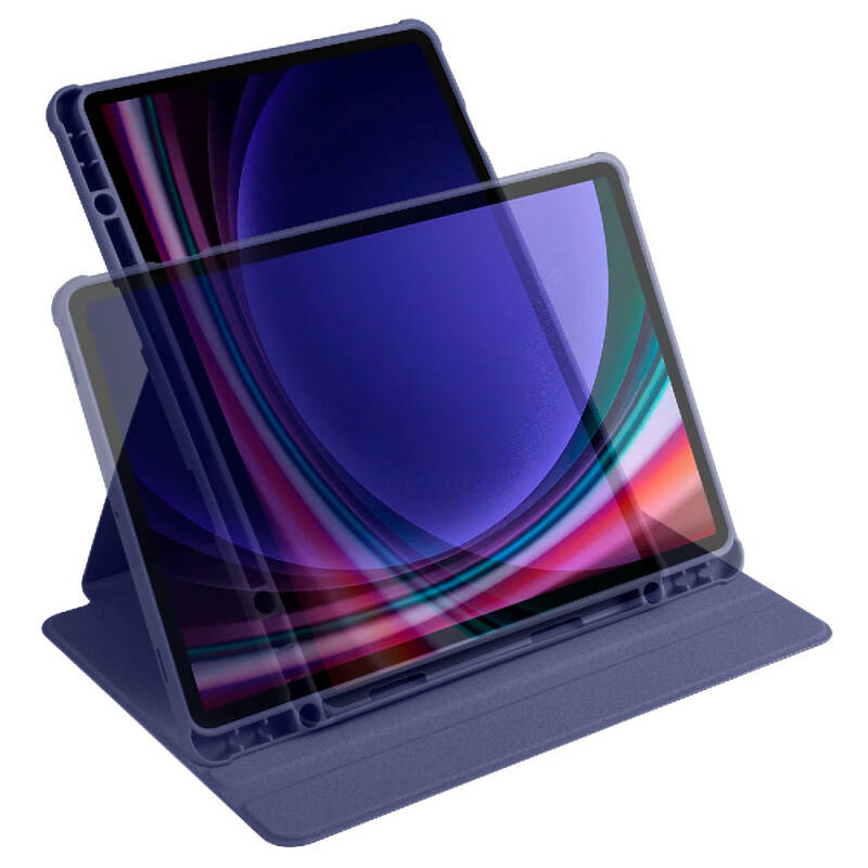 Galaxy Tab S9 Case Zore Thermal Pen Case with Rotatable Stand - 54