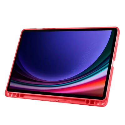 Galaxy Tab S9 Case Zore Tri Folding Stand Case with Pen Compartment - 47