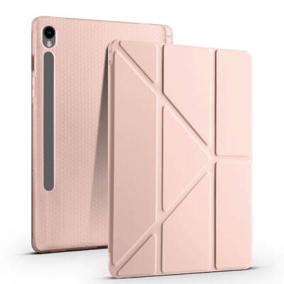 Galaxy Tab S9 Case Zore Tri Folding Stand Case with Pen Compartment - 65