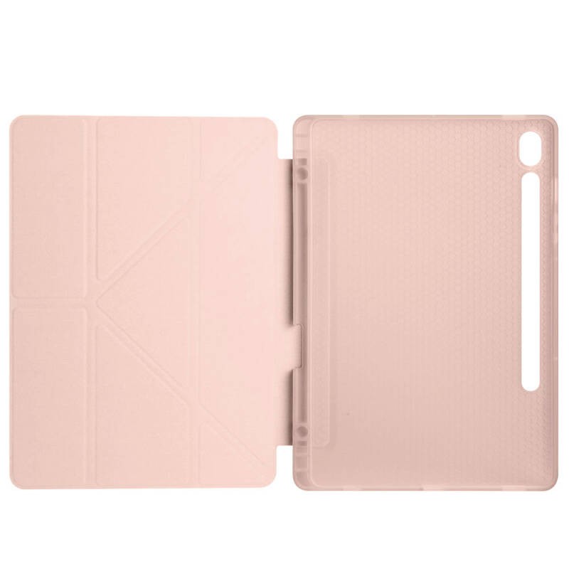 Galaxy Tab S9 Case Zore Tri Folding Stand Case with Pen Compartment - 66