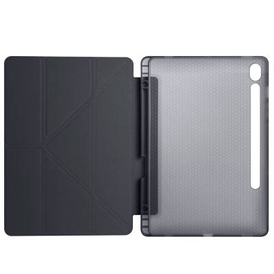 Galaxy Tab S9 Case Zore Tri Folding Stand Case with Pen Compartment - 46