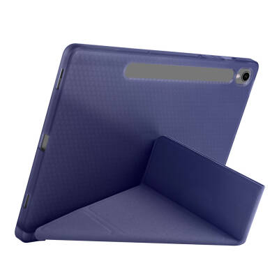 Galaxy Tab S9 Case Zore Tri Folding Stand Case with Pen Compartment - 54