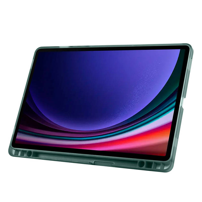 Galaxy Tab S9 Case Zore Tri Folding Stand Case with Pen Compartment - 52