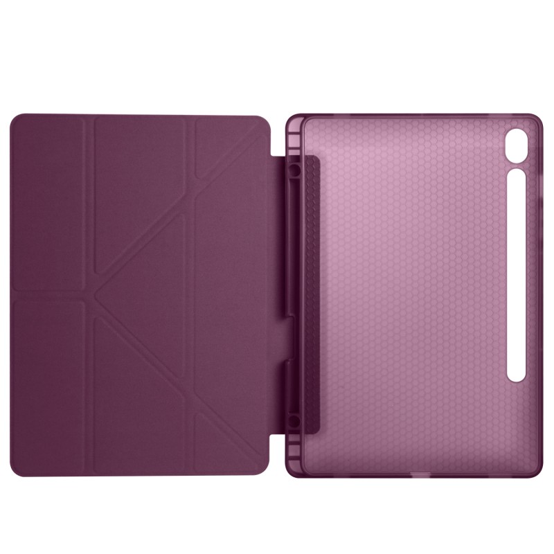 Galaxy Tab S9 Case Zore Tri Folding Stand Case with Pen Compartment - 28