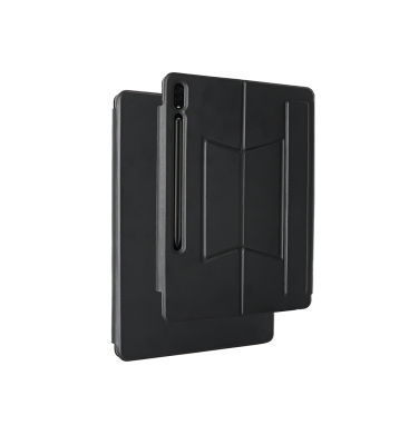 Galaxy Tab S9 FE Plus Zore Border Keyboard Tablet Case Bluetooth Connection and Stand - Zore