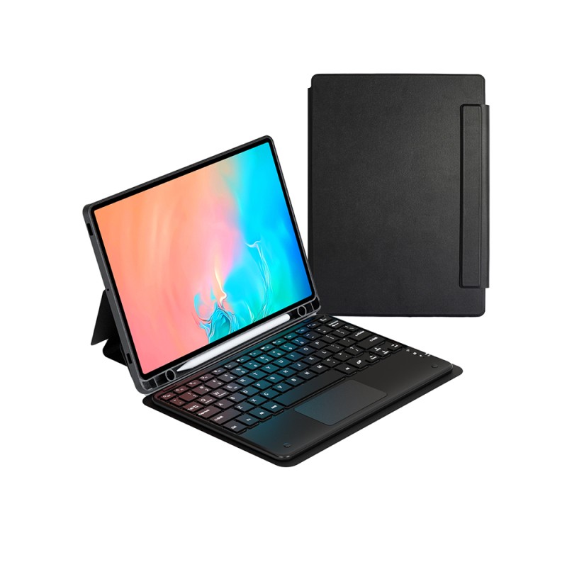 Galaxy Tab S9 FE Zore Border Keyboard Tablet Case Bluetooth Connection and Stand - 5