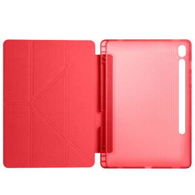 Galaxy Tab S9 Kılıf Zore Tri Folding Kalem Bölmeli Standlı Kılıf - 41