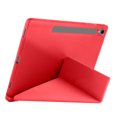 Galaxy Tab S9 Kılıf Zore Tri Folding Kalem Bölmeli Standlı Kılıf - 58