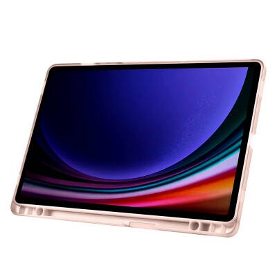 Galaxy Tab S9 Kılıf Zore Tri Folding Kalem Bölmeli Standlı Kılıf - 67