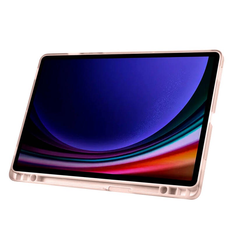 Galaxy Tab S9 Kılıf Zore Tri Folding Kalem Bölmeli Standlı Kılıf - 67