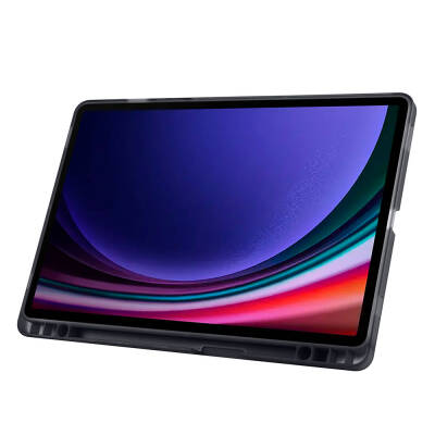 Galaxy Tab S9 Kılıf Zore Tri Folding Kalem Bölmeli Standlı Kılıf - 49